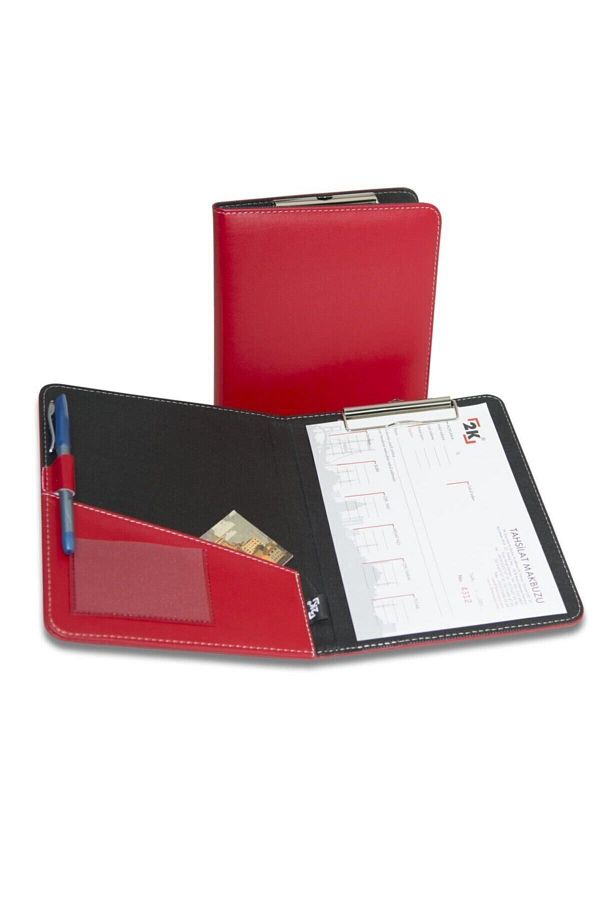 2K-A5 Faux Leather Covered Secretary Block Tray Red Only Suitable for A5 Size Documents!!! 1