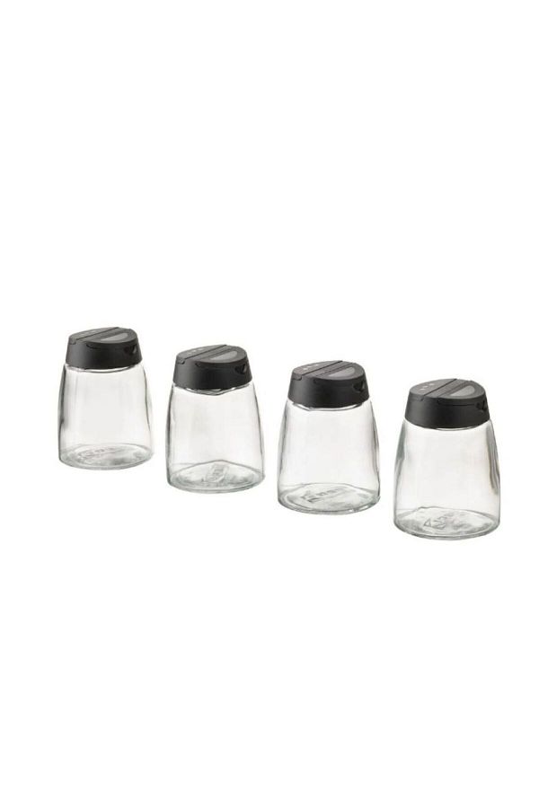 IKEA IHARDIG 365 Spice Jar Glass Black 15 CL 4 Pieces Trendyol