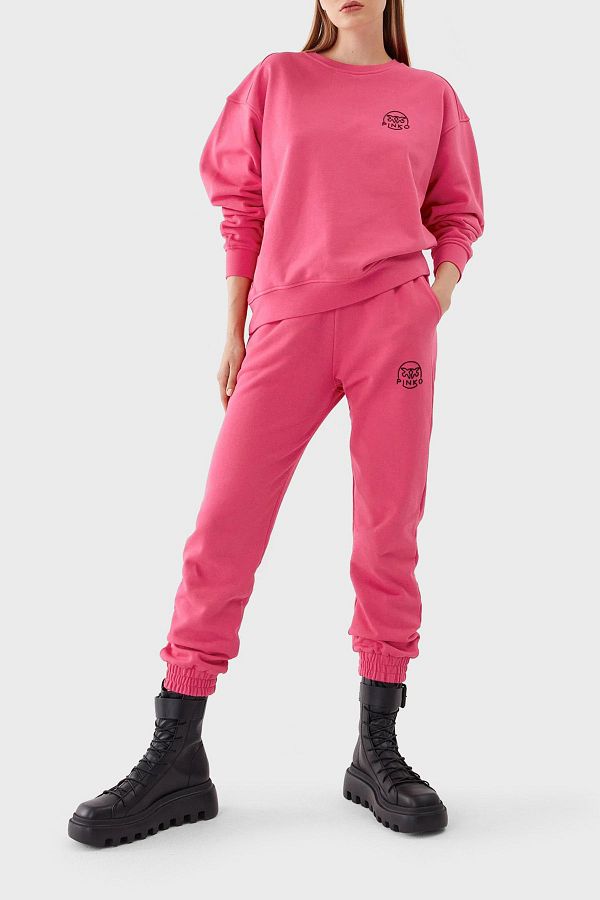 P NKO Pinko 100 Cotton Pocket High Waisted Skinny Leg Relaxed Fit Jogger Sports Pants TROUSERS 100371 Trendyol