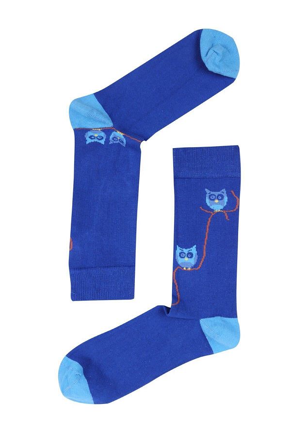The Socks Company-Șosete albastre pentru bărbați 15kdcr107e-albastru 1