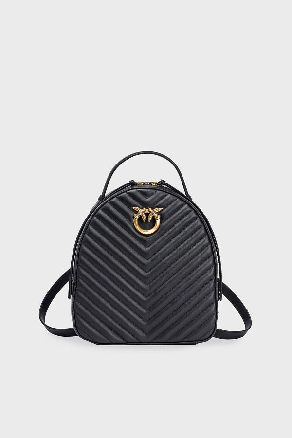 PİNKO-Batoh z pravé kůže s logem Pinko BACKPACK 102530   A1J2 Z99Q 1
