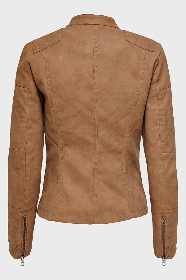 Only onlava faux leather jacket on sale