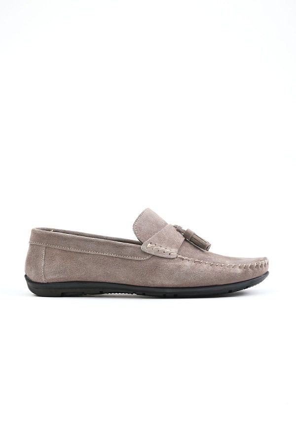Morven-Încălțăminte casual de piele de căprioară de vară bej pentru bărbați 1