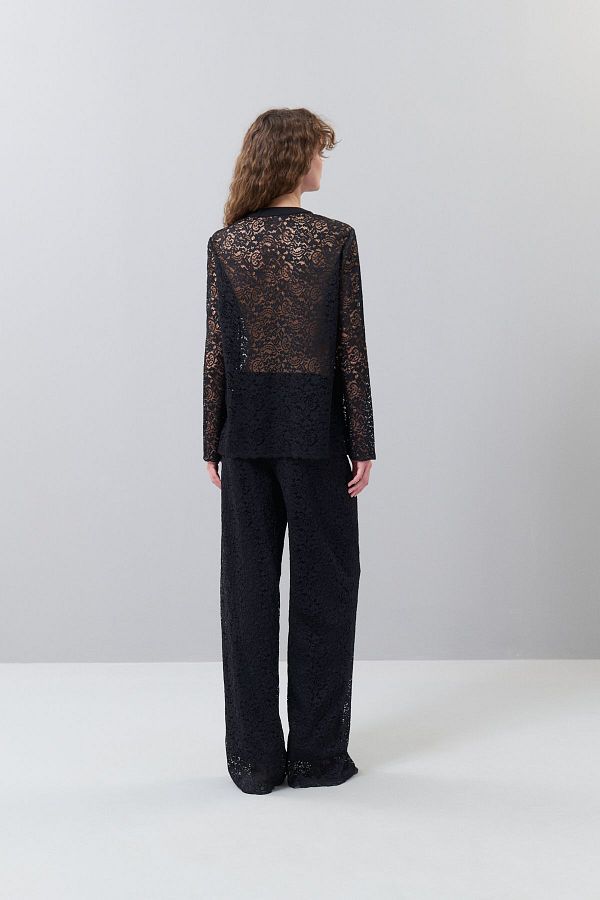 Roman Black Lace Jacket Buttoned K 2516027 001 Trendyol