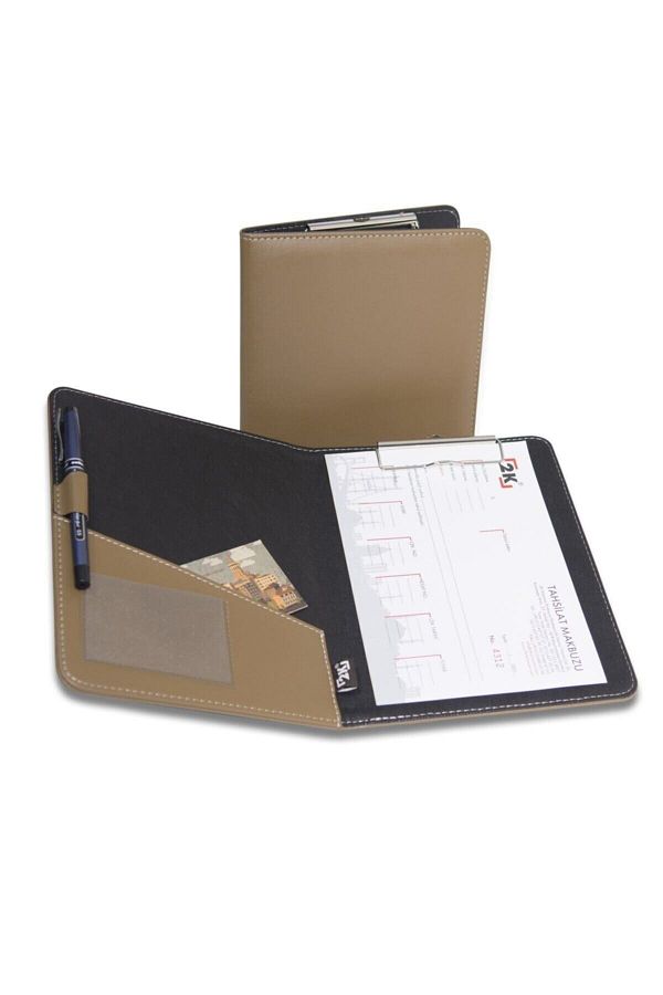 2K-A5 Faux Leather Covered Secretary Block Tray Mink is Only Suitable for A5 Size Documents!!! 1