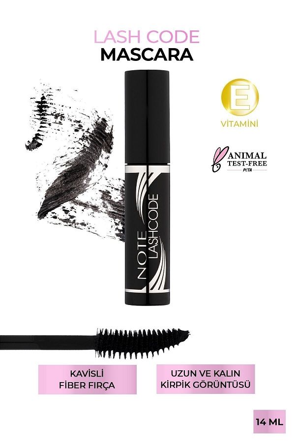 NOTE-Lash Code Length and Curling Effect Mascara - Black 1