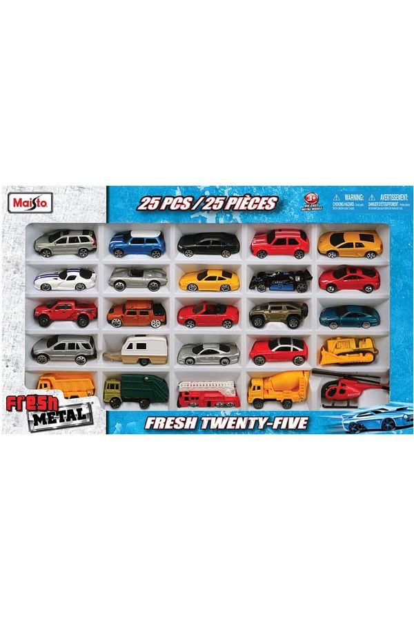 Maisto-Fresh Metal 25 Piece Toy Car Set 1