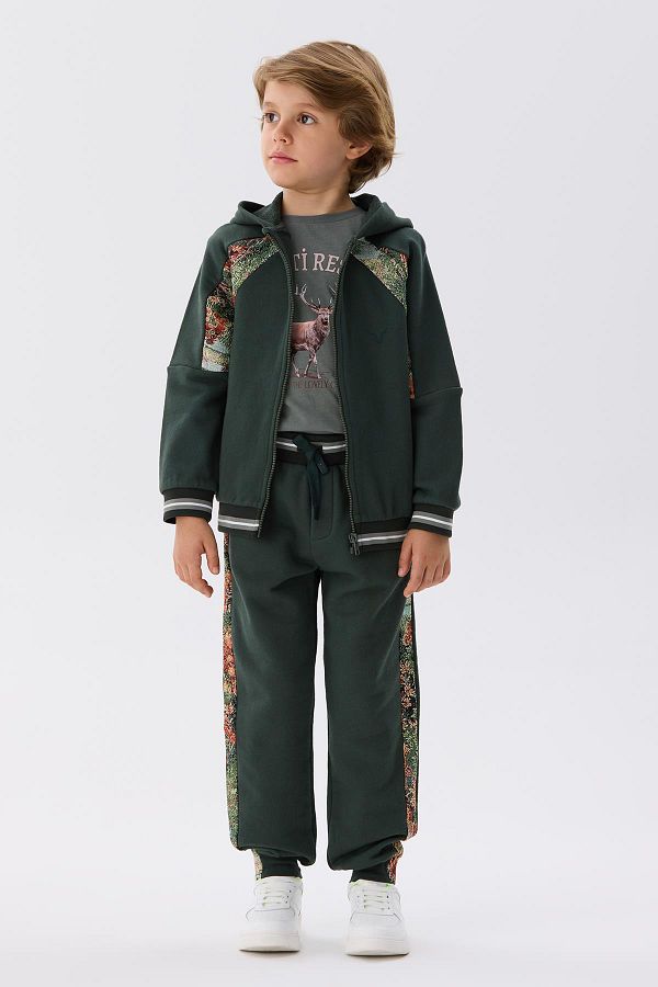 Nebbati-Pantaloni de trening kaki pentru băieți BG Store 1