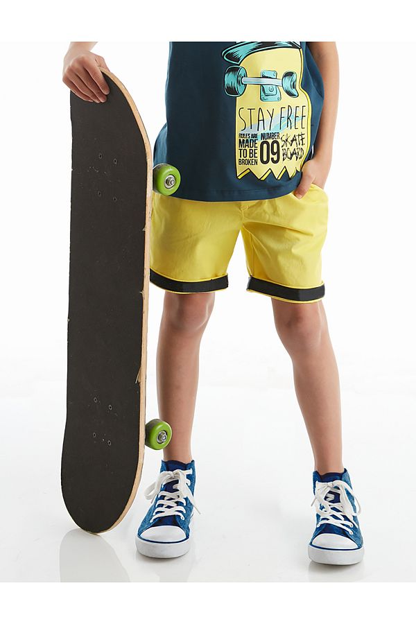 MSHB&G-Yellow Boys' Gabardine Shorts 1