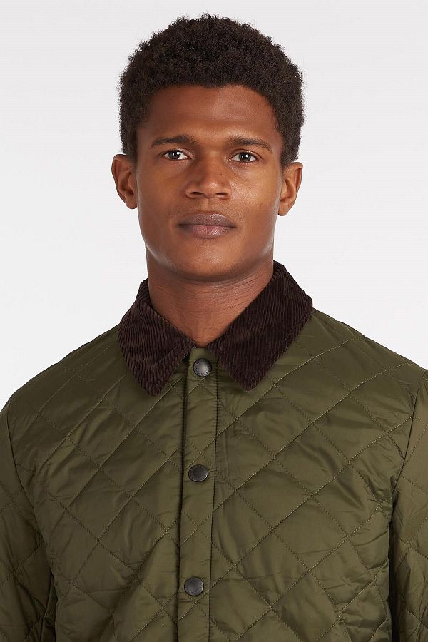 Barbour Heritage Liddesdale Quilted Slim Fit Ol71 Olive Trendyol