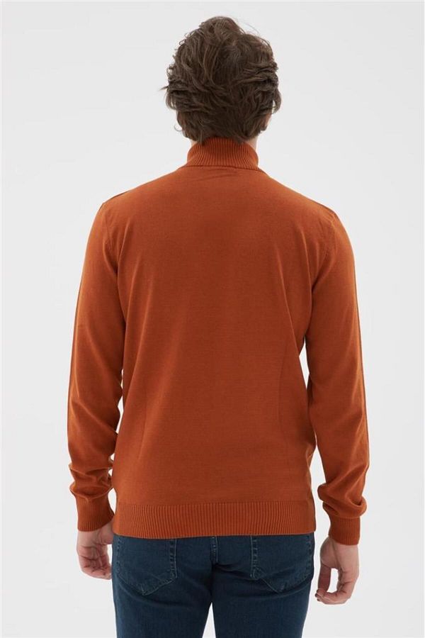 Half zip turtleneck sweater clearance