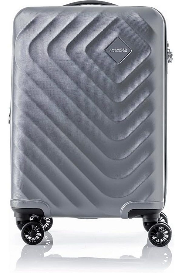 American Tourister Senna Hard Small Size Carry on Cabin Luggage TSA Lock 55 cm 22 Inch Grey Color Trendyol