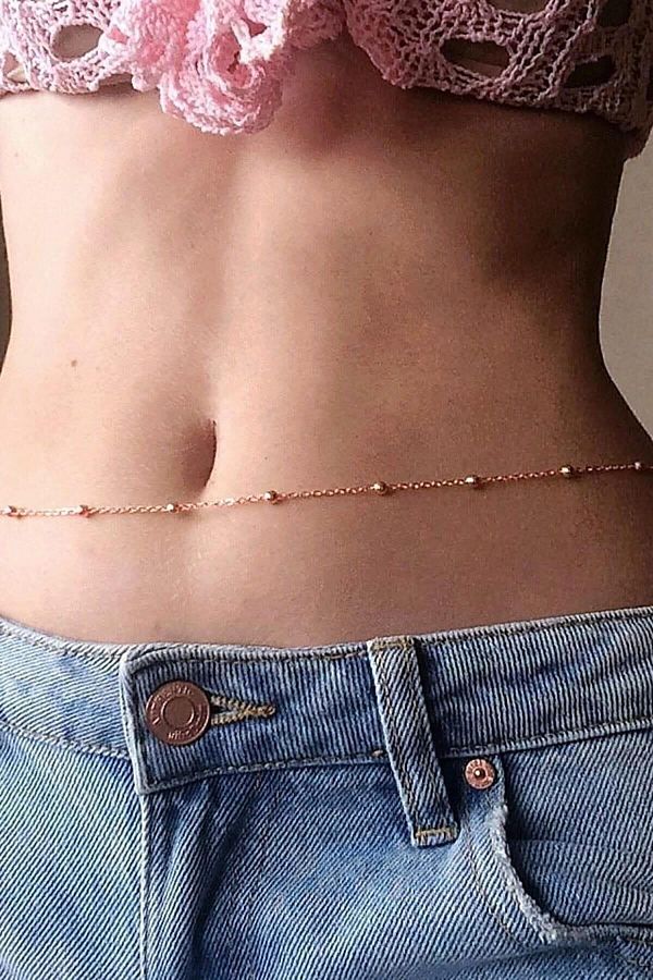 Waist lace jewelry top