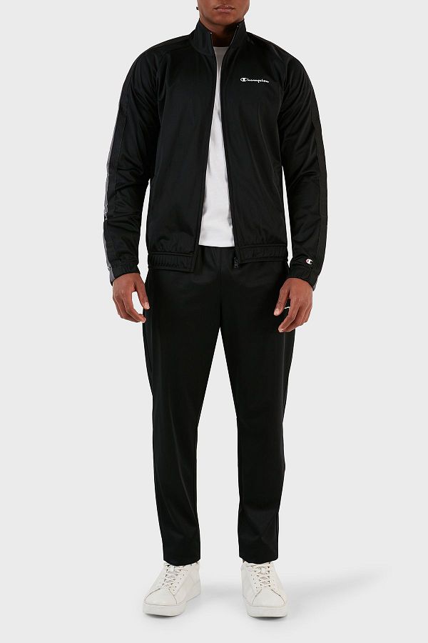 Champion Logo Taped Pocket Zippered Tracksuit Set Men s TRACKSUIT 219478 NBK NBK KK001 Trendyol