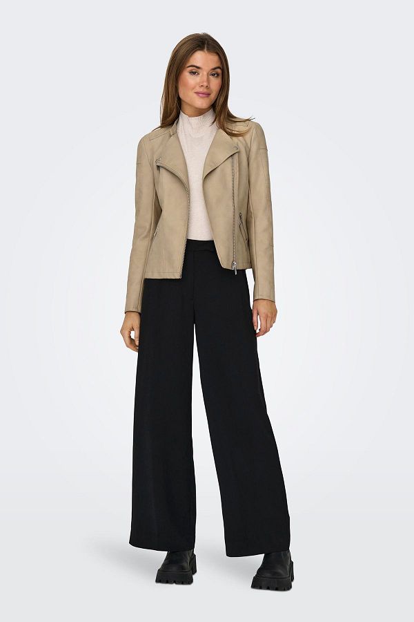 Onlava faux leather jacket clearance