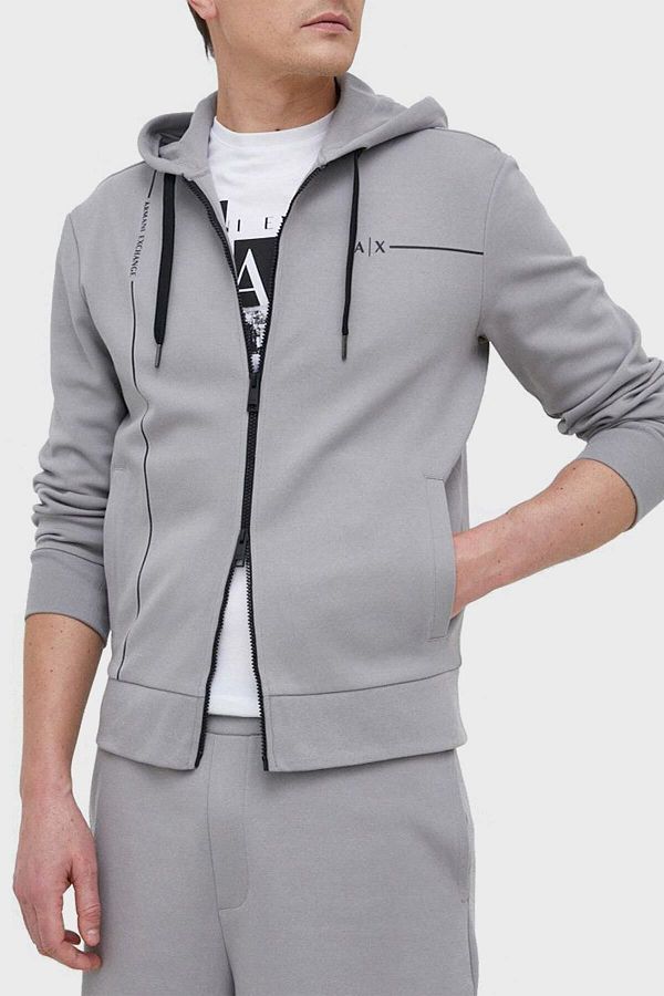 Armani Exchange-Cotton Regular Fit Hooded Sweat Men's Sweat 3rzmbb Zjcaz 1913 1