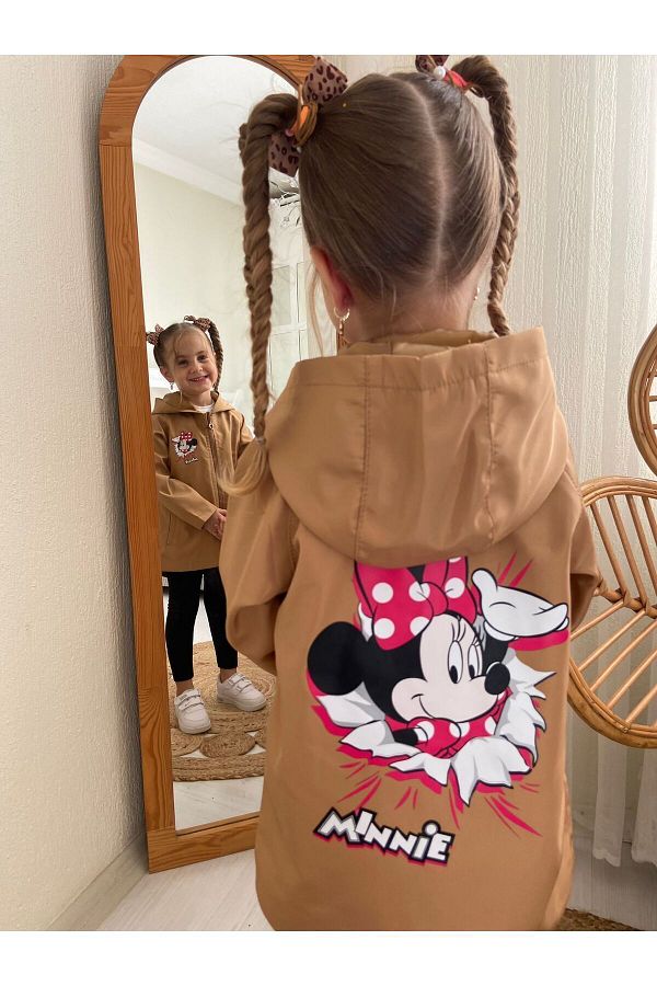 CENGO KIDS COCUK GIYIM Minnie Mouse Girl s Trench Coat Raincoat Trendyol