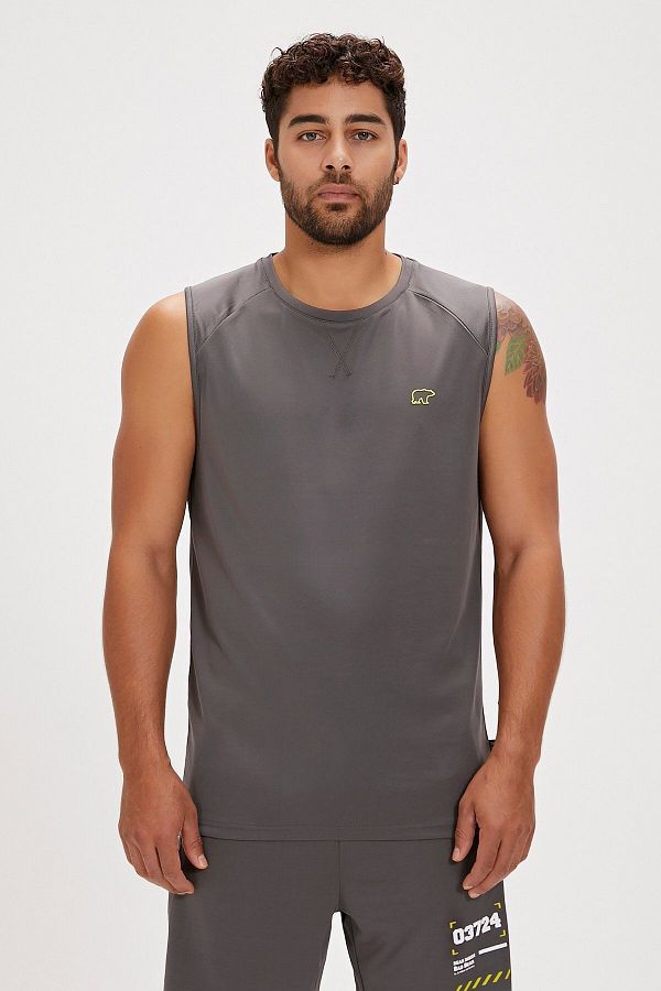 Bad Bear-Mike Asphalt Men's Tank Top - Comfortable and Stylish Design 1