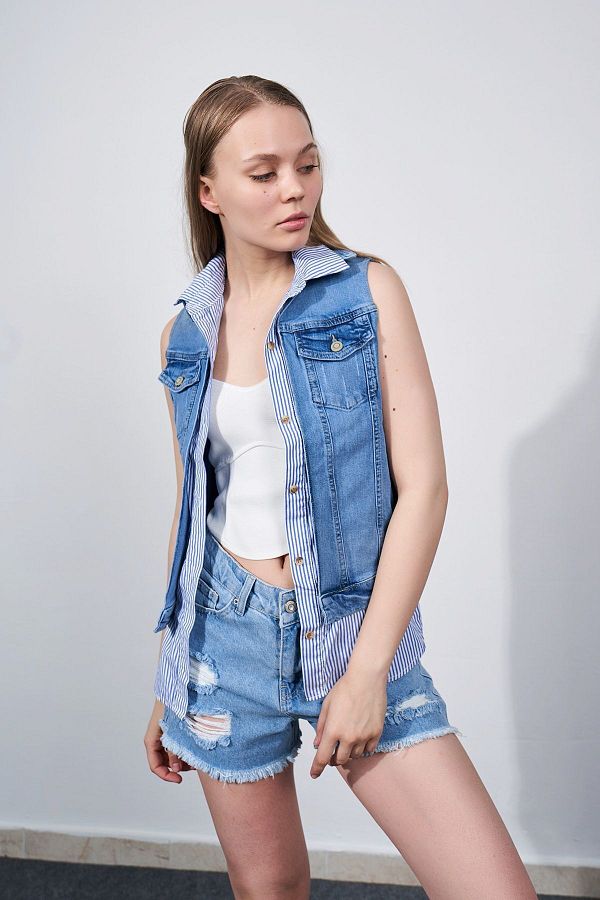 Sleeveless summer jacket clearance