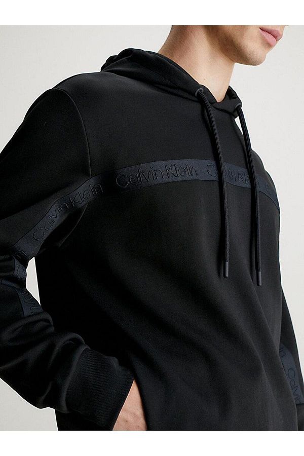 Calvin klein logo tape hoodie cheap