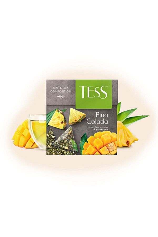 Tess Pina Colada Green Tea - Mango and Pineapple Flavor