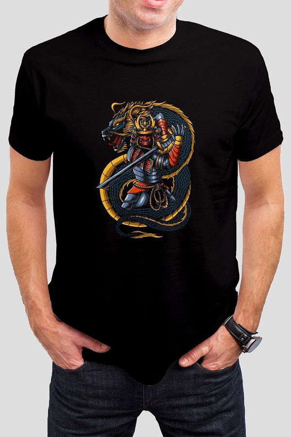 TSHIRT35-Dragon C19 Unisex Black T-Shirt 1