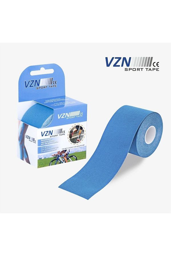 VZN-شريط كينيسيو الرياضي الأزرق - شريط ألم 5 متر × 5 سم 1