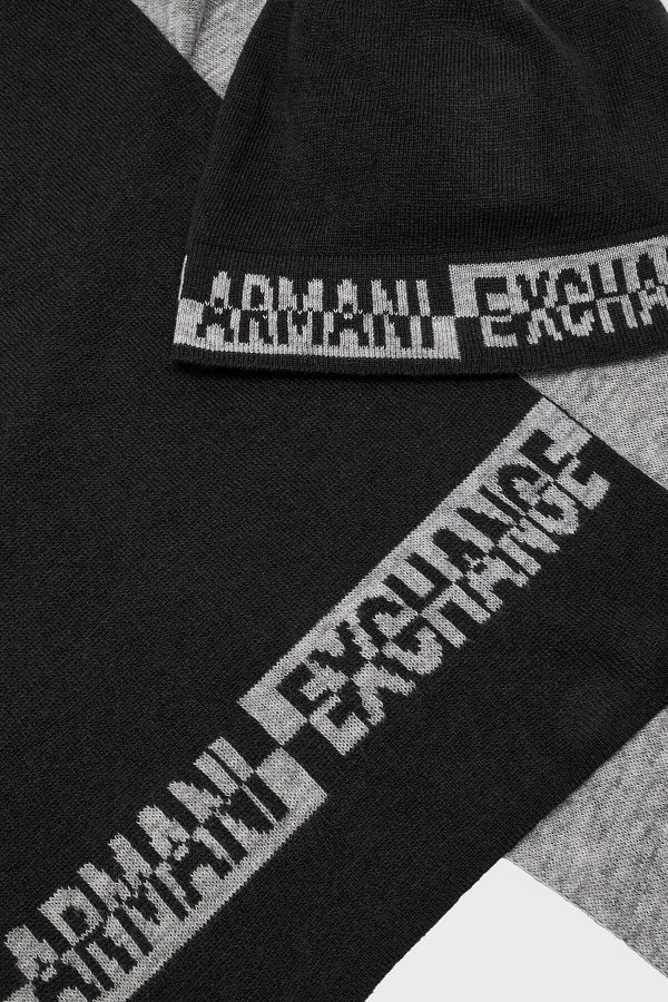 Armani exchange hat and scarf set cheap
