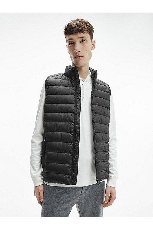 Calvin klein puffer vest mens clearance