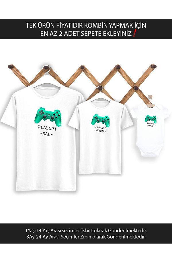 Tshirthane-Dad Son Girl Player Dad Newbie (SINGLE PRODUCT PRICE DO COMBIN, ADD MY LESS 2 BASKETS TO DO IT 1