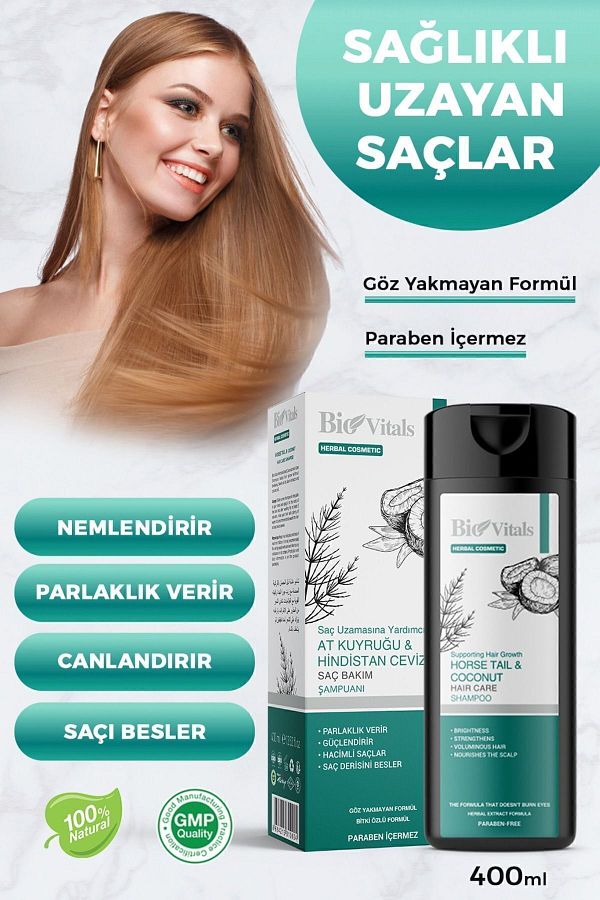 Bio Vitals-330 Ml Horse Tail Shampoo - Tail Extract 1