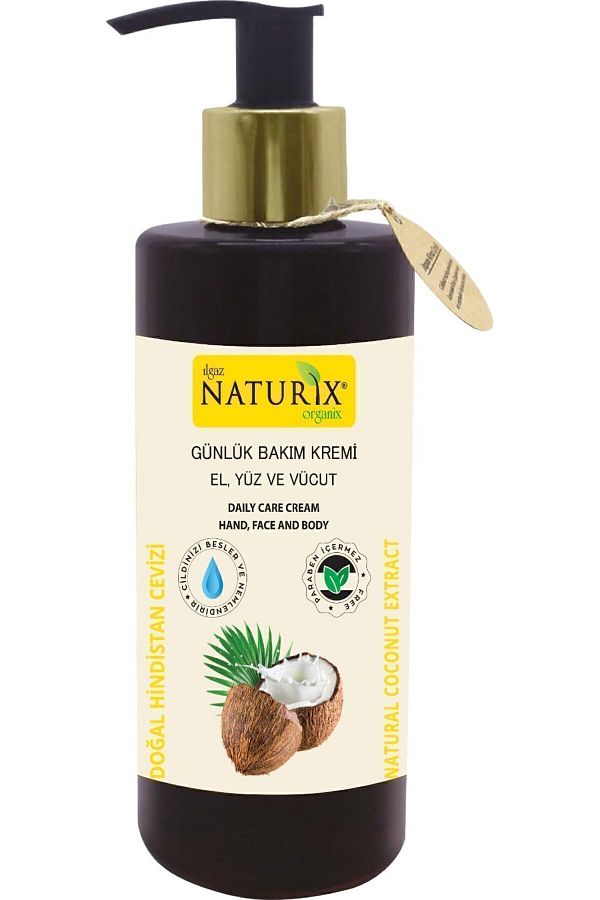 Naturix-250 ml Coconut Extract - Moisturizing and Repairing Body Care Cream 1