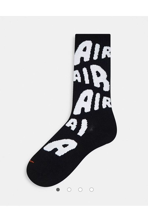Nike Unisex Black Knitting Chart Crew Socks 1 Pair Trendyol