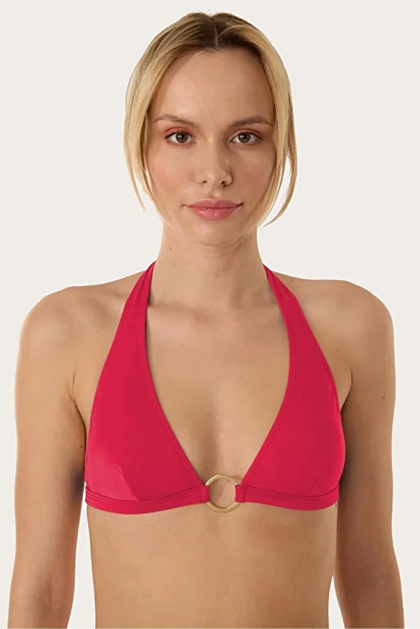 AYYILDIZ-63568 Model Red Bikini Top 1