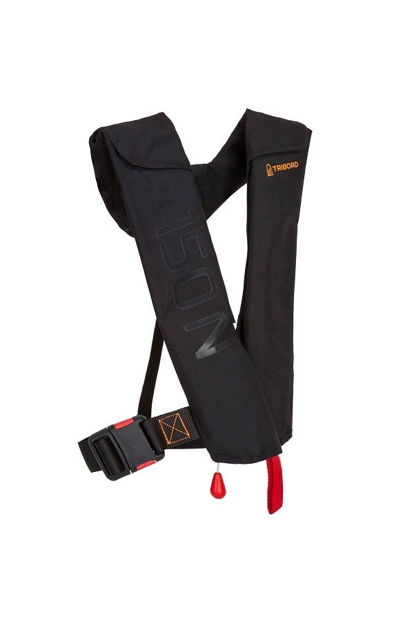 Decathlon-Tribord 150 N Adult Inflatable Life Jacket - Black Lj Air 1