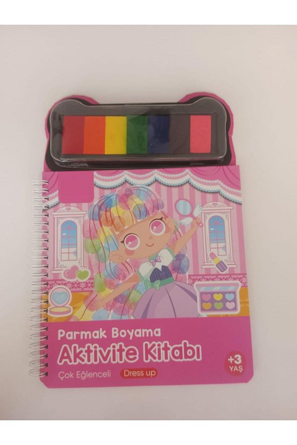 ileri grup-Finger Painting Activity Book - Dress up 1
