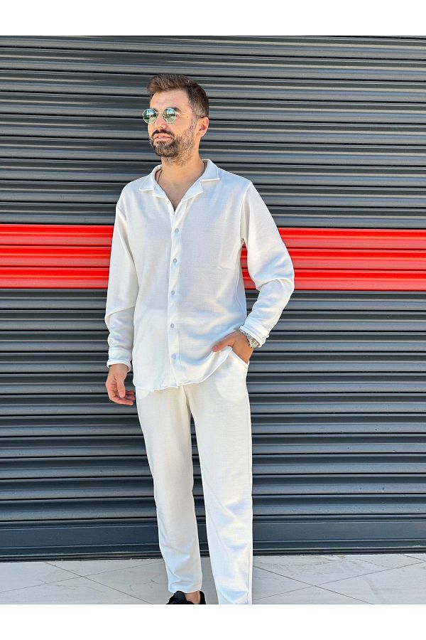 DWN WEAR Unisex Women S Men s Long Sleeve Shirt and Sweatpants Set Premium Lycra Crepe Fabric Trendyol