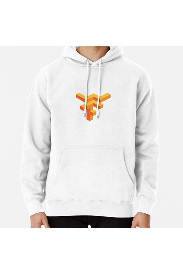 Denim Iconic-Wtf Tensorflow - Machine Learning Developer Framework Printed Hooded Sweatshirt 1