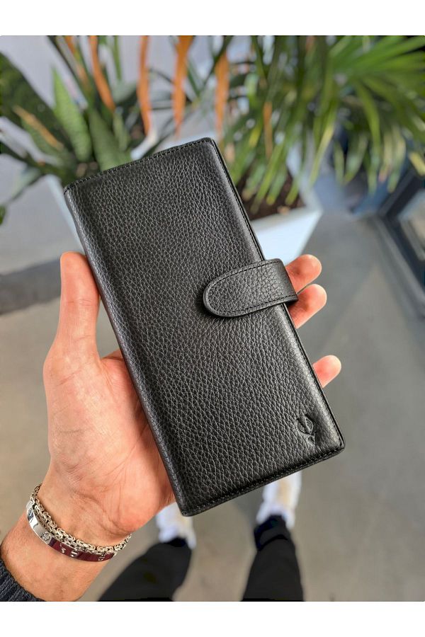 Visso leather-VİSSO 701 Geantă de mână portofel de dimensiuni mari din piele originală cu compartiment pentru telefon femei bărbați geantă din piele 1
