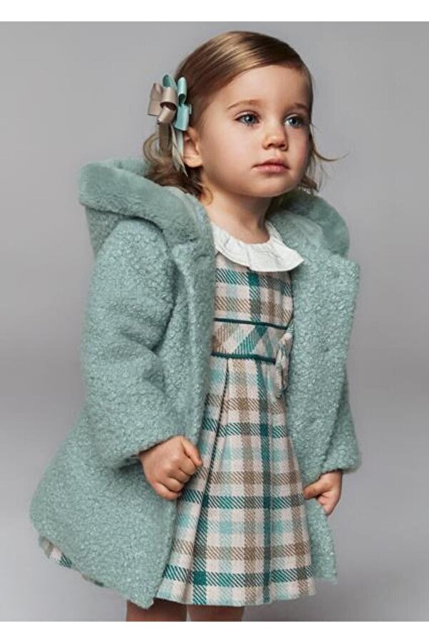 Mayoral Kız Bebek Yeşil Kürk Kaban 02478 034