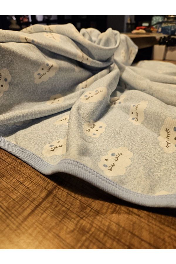Peki-14742 Model Baby Cloud 80X80 Cotton Swaddle - Add 5 Pay 4 Newborn, Double Layer Blanket, Multi-Purpose Blanket 1