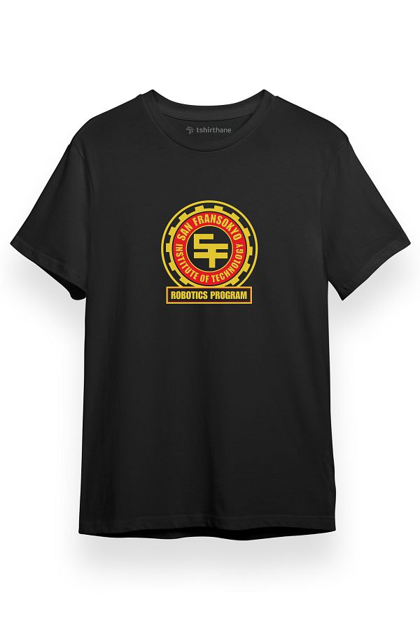 Tshirthane-Big Hero 6 San Fransokyo Institute of Technology Robotics Program Black Short sleeve Men's T-shirt 1