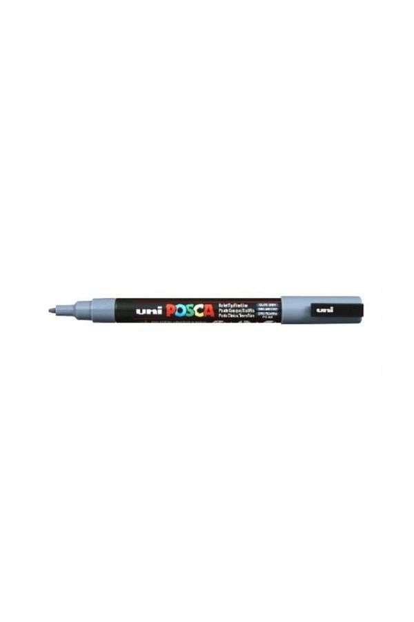Uni Posca-Uni-ball PC-3M Posca - Water Based Lead Gray 0.9 Marker 1