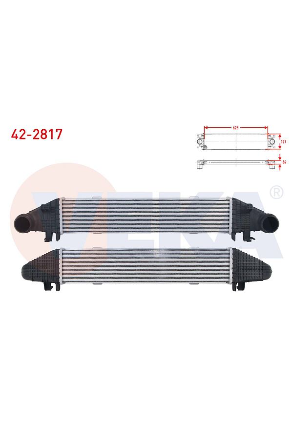 Veka-Turbo Radiator (INTERCOOLER) for Mercedes C Series (W204) - C 180 - C 200 - C 200 Cdi 1
