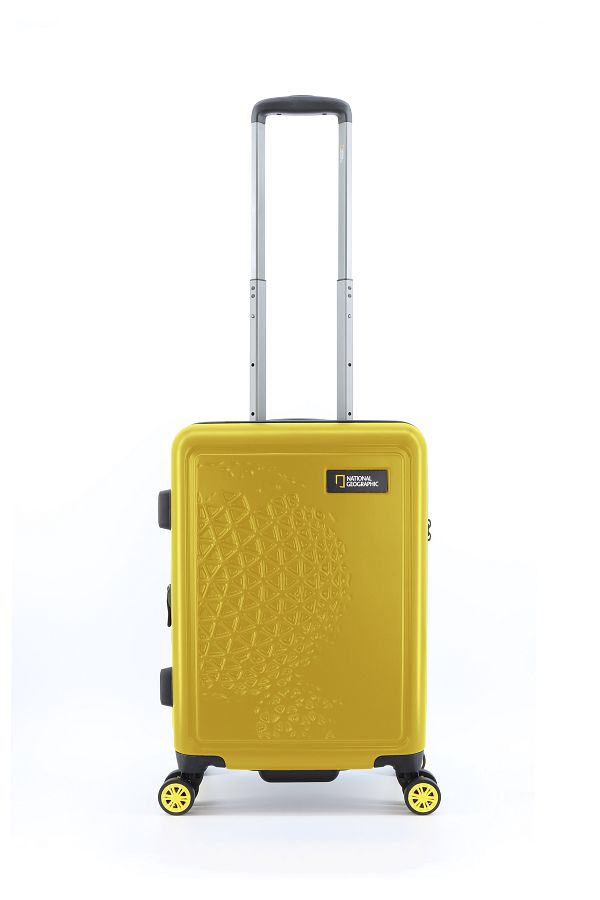 National Geographic Globe Small Cabin Luggage Suitcase Yellow Trendyol