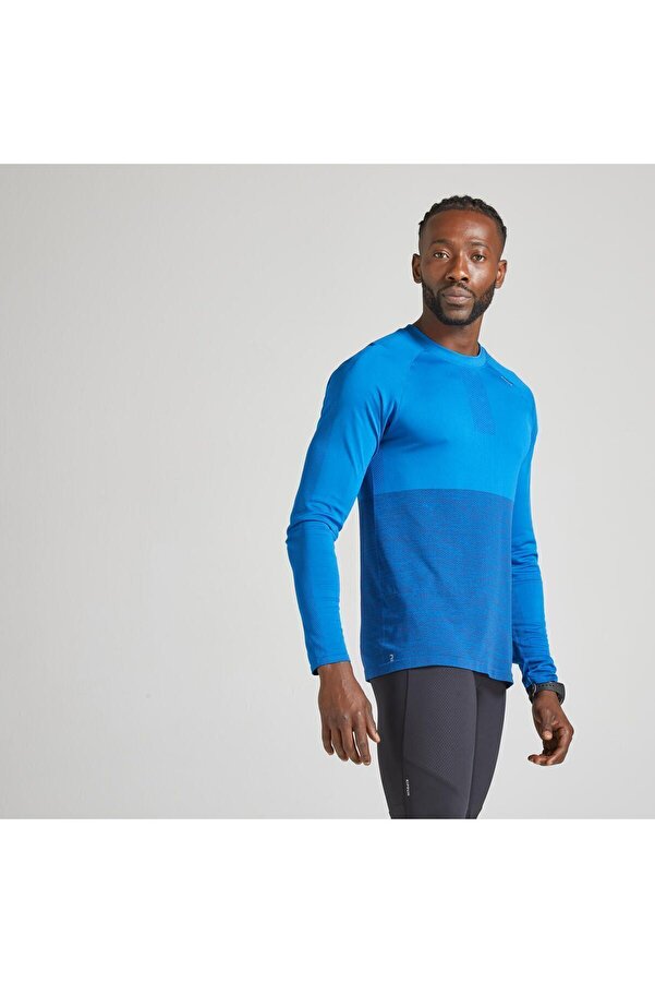 Decathlon Long Sleeve Crew Neck T Shirt Mens Decathlon Men's Blue