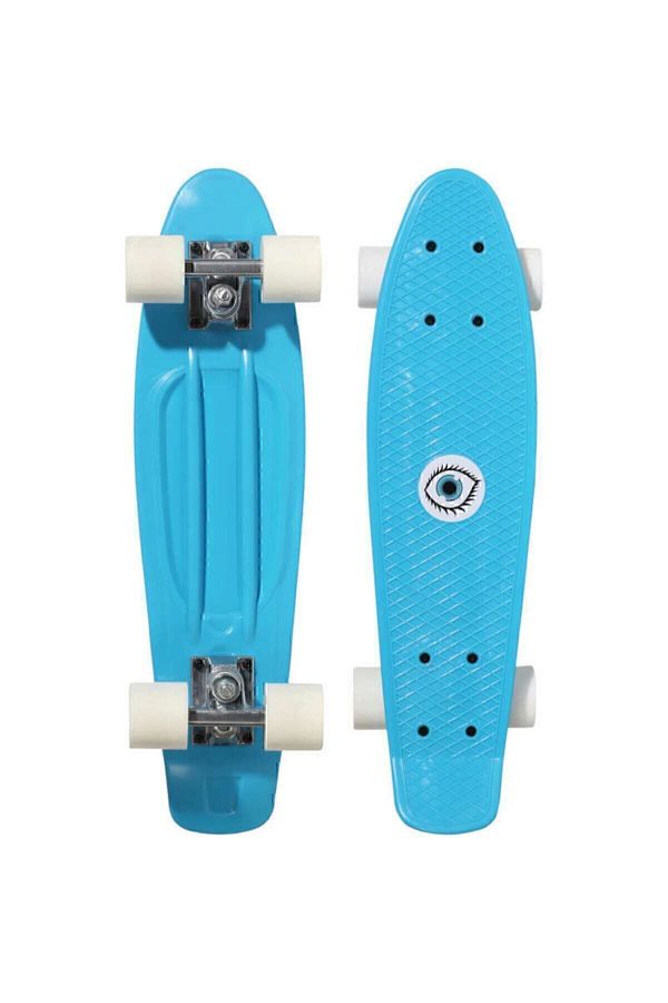 Decathlon-One Size New Generation Oxelo Kids Mini Skateboard - Blue - Play 500 Blue 1