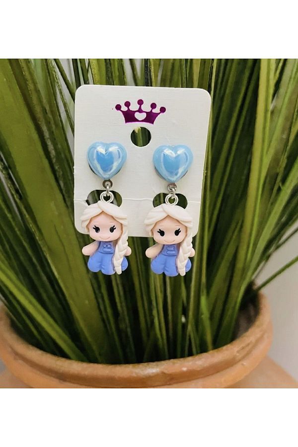 1PARCAMAV Elsa Frozen Clip On Compression Girl s Earrings for Non Perforated Ears Trendyol