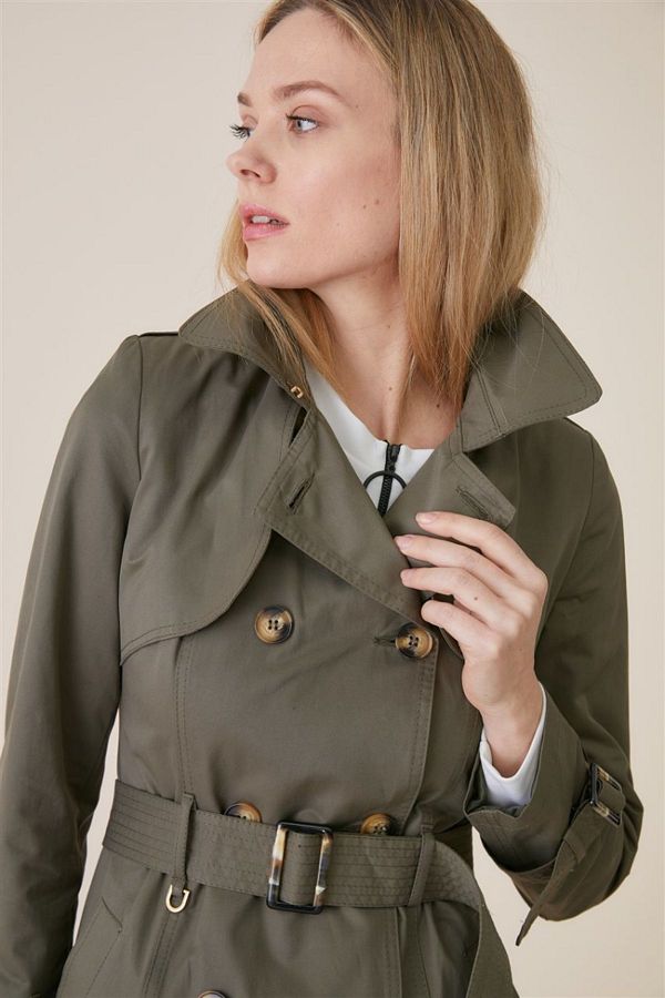 Khaki top coat shop