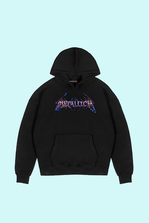 Metallica logo hoodie top